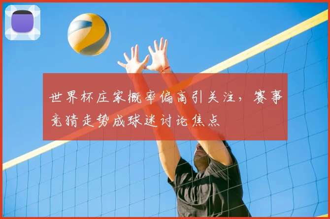 世界杯庄家概率偏高引关注,赛事竞猜走势成球迷讨论焦点